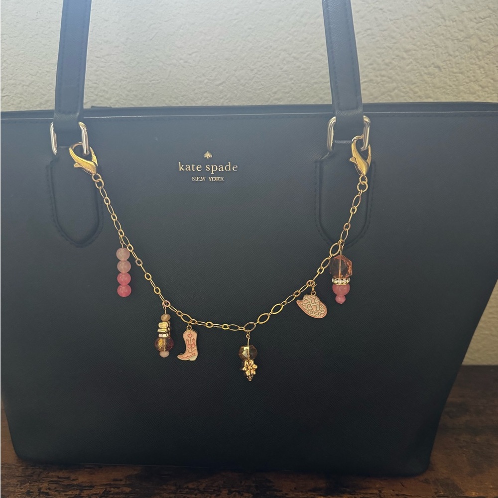 Pink Cowgirl Handmade Bag Charm